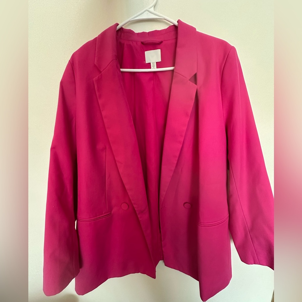 H&M Pink Suit Jackets Size Medium
